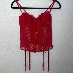 Victoria’s Secret Red Corset Top